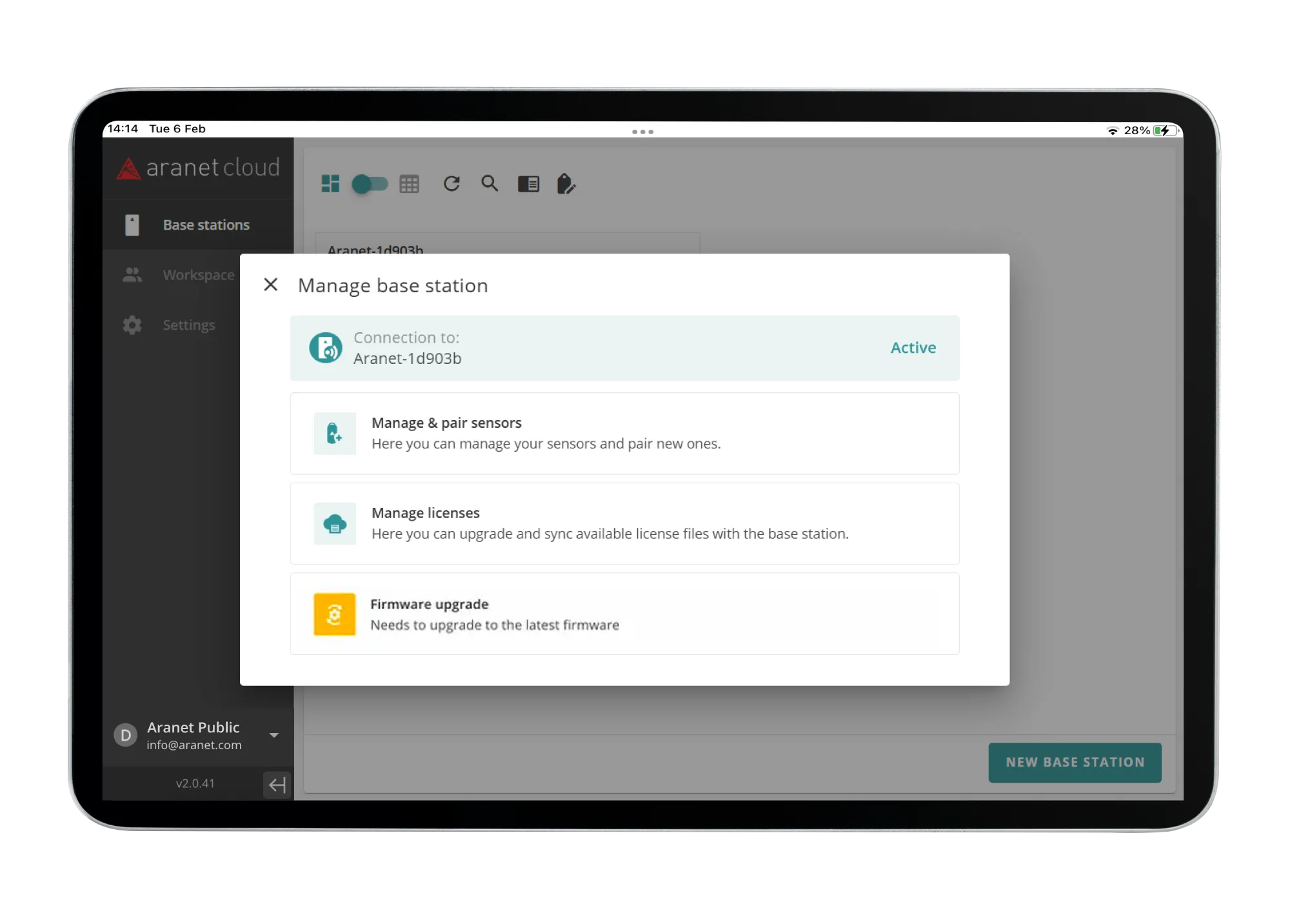 Manage your devices from Aranet Cloud
